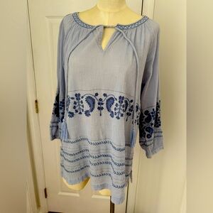 Tommy Bahama Blue Tunic - L